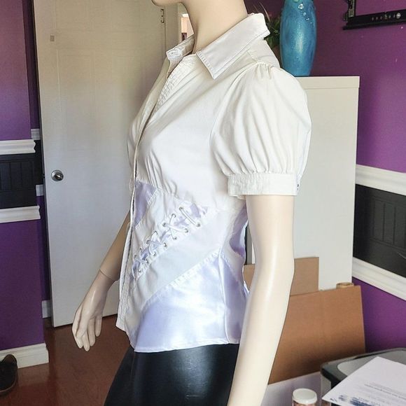 Victorian Lace Up Fancy Shirt - Picture 4 of 8